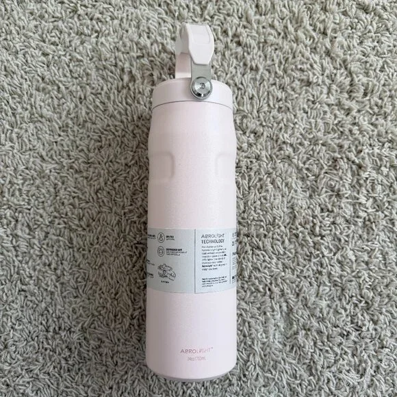 Stanley IceFlow Water Bottle Flip Straw Lid 24 oz Rose Quartz NWT - Picture 3 of 6